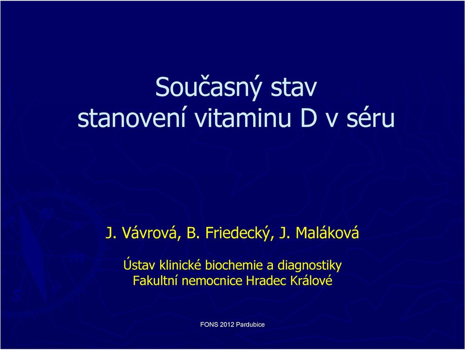 Maláková Ústav klinické biochemie a