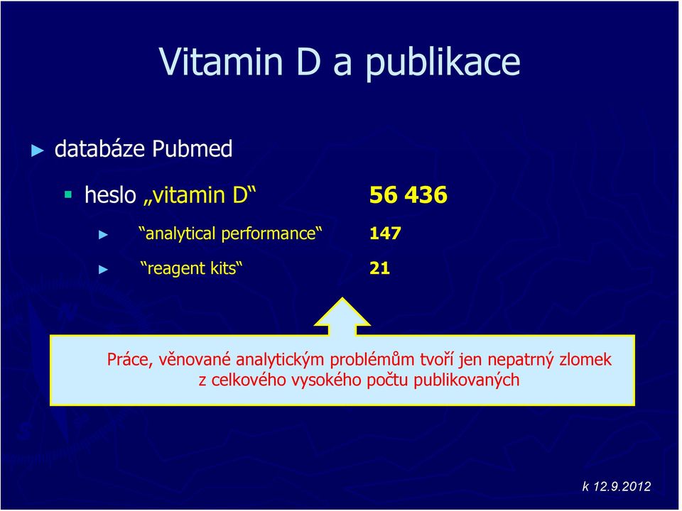 Práce, věnované analytickým problémům tvoří jen