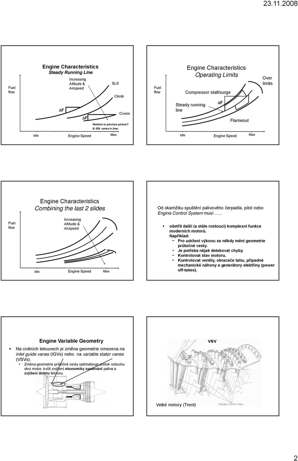 slides Idle Increasing Altitude & Airspeed Engine Speed Max Od okamžiku spuštění palivového čerpadla, pilot nebo Engine Control System musí.