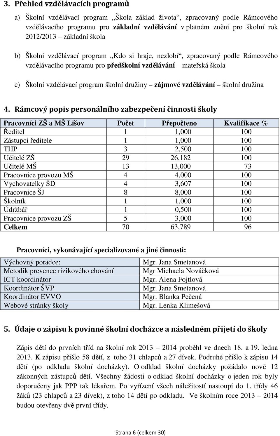 družiny zájmové vzdělávání školní družina 4.