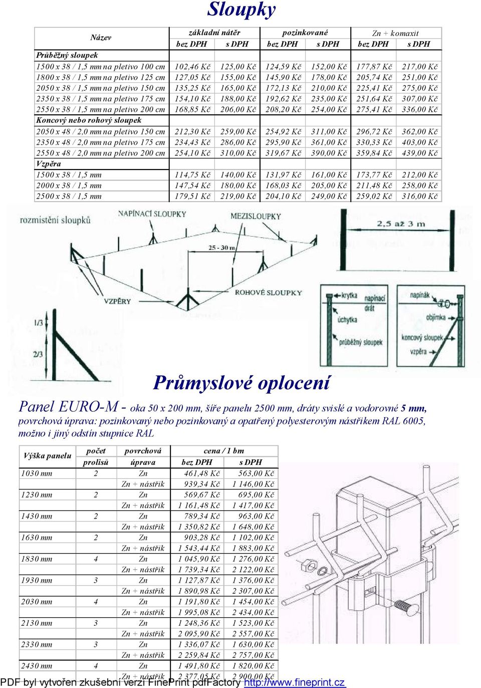 154,10 Kč 188,00 Kč 192,62 Kč 235,00 Kč 251,64 Kč 307,00 Kč 2550 x 38 / 1,5 mm na pletivo 200 cm 168,85 Kč 206,00 Kč 208,20 Kč 254,00 Kč 275,41 Kč 336,00 Kč Koncový nebo rohový sloupek 2050 x 48 /