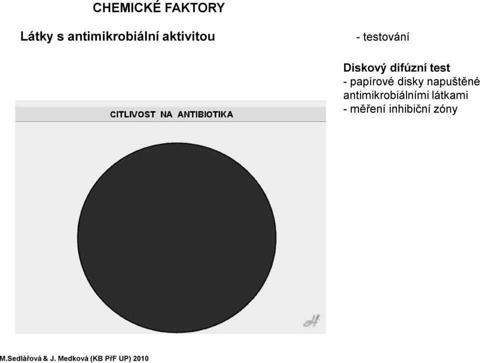 Diskový difúzní test -papírové disky