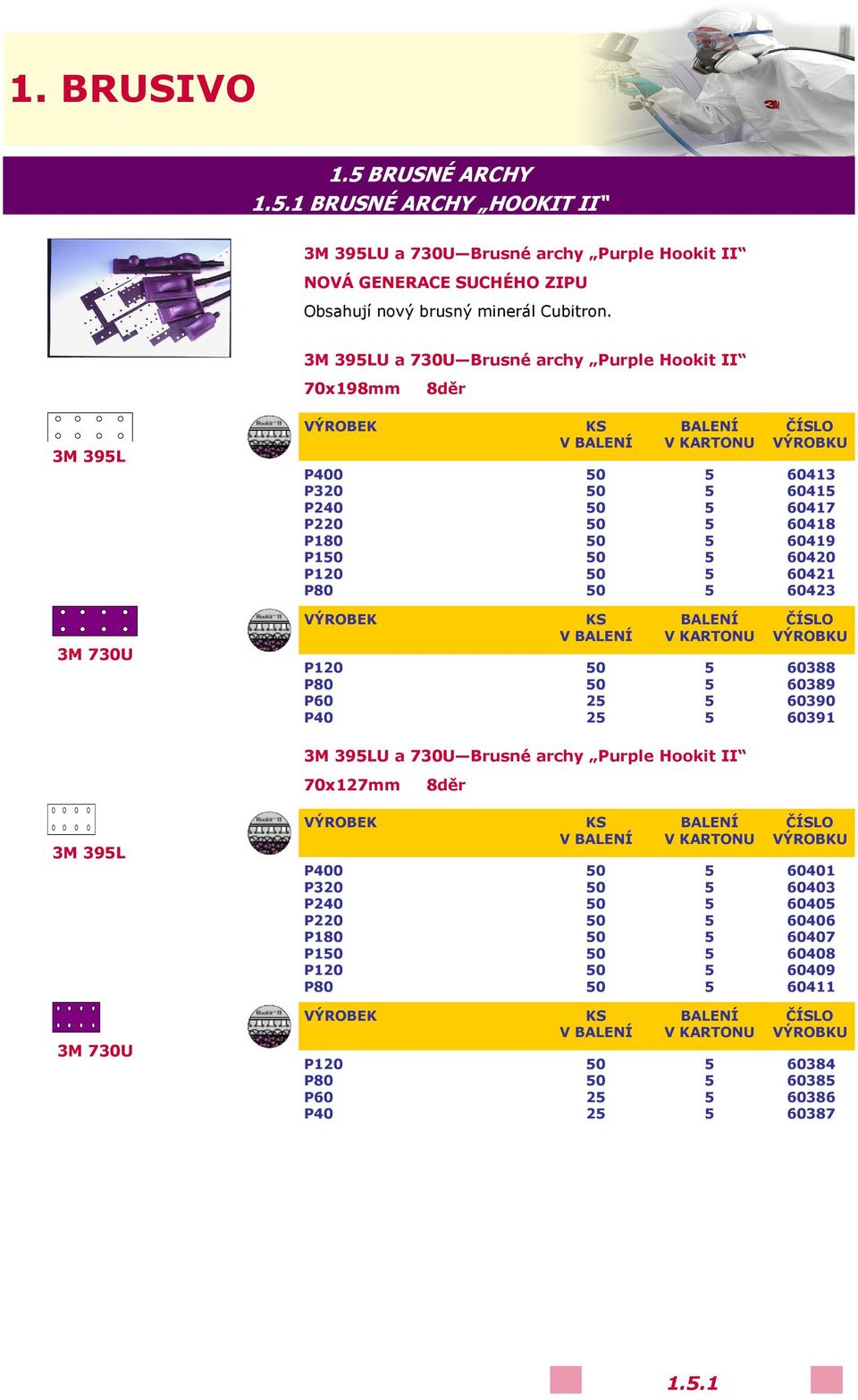 3M 39LU a 730U Brusné archy Purple Hookit II 70x98mm 8děr 3M 39L P00 P320 P20 P220 P80 P0 P20 P80 0 0 0 0 0 0 0 0 603 60 607 608 609 6020 602