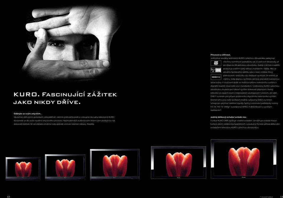 Nejmodernější audiovizuální řešení vám poskytnou tak dokonalý zážitek, že od základu změníte svůj způsob vnímání domácí zábavy. Navždy. Přesnost a citlivost.