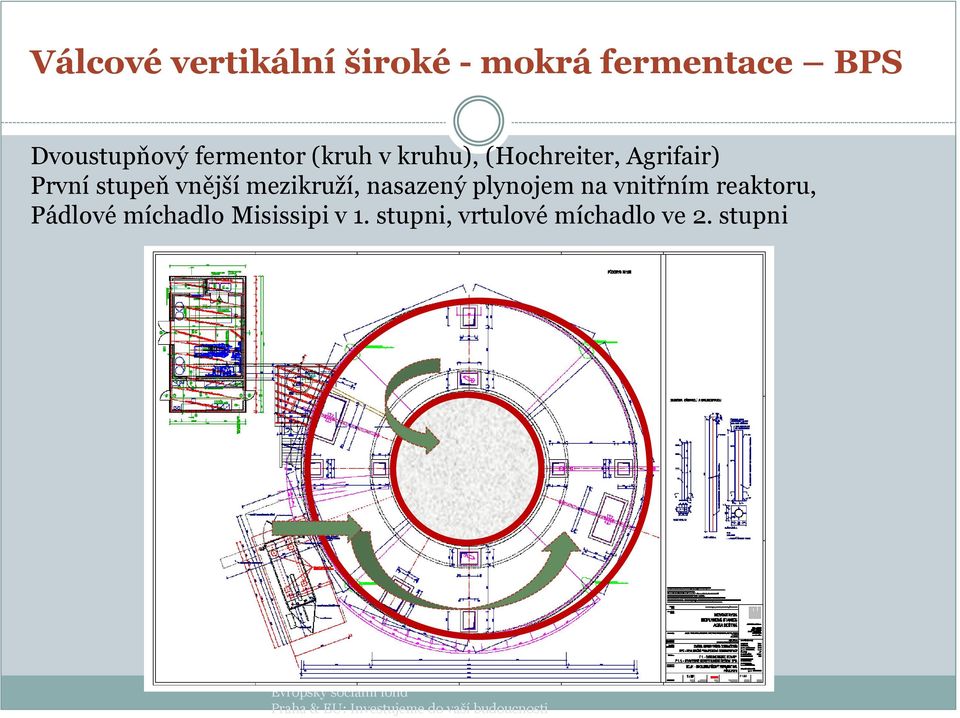 na vnitřním reaktoru, Pádlové míchadlo Misissipi v 1.