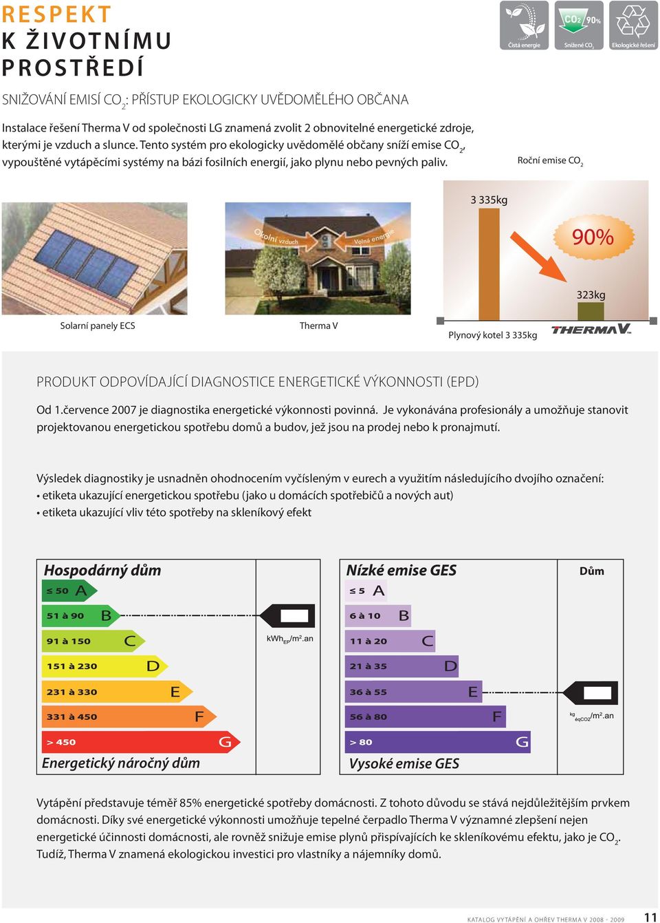 ENERGETICKÉ VÝKONNOSTI (EPD) Výsledek diagnostiky je usnadněn ohodnocením vyčísleným v eurech a využitím následujícího