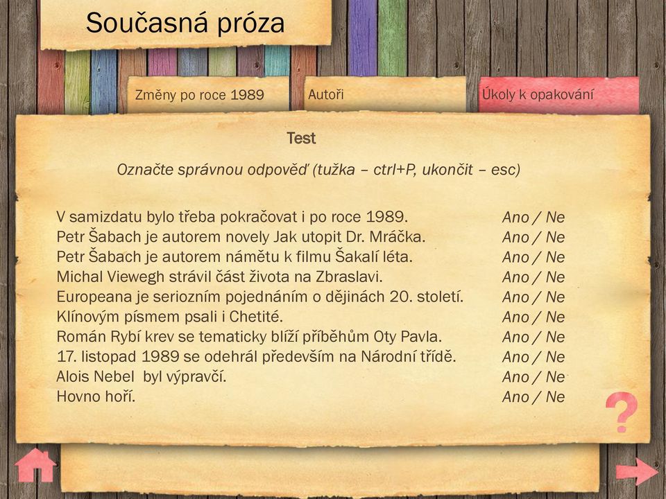 Michal Viewegh strávil část ţivota na Zbraslavi. Europeana je seriozním pojednáním o dějinách 20. století.