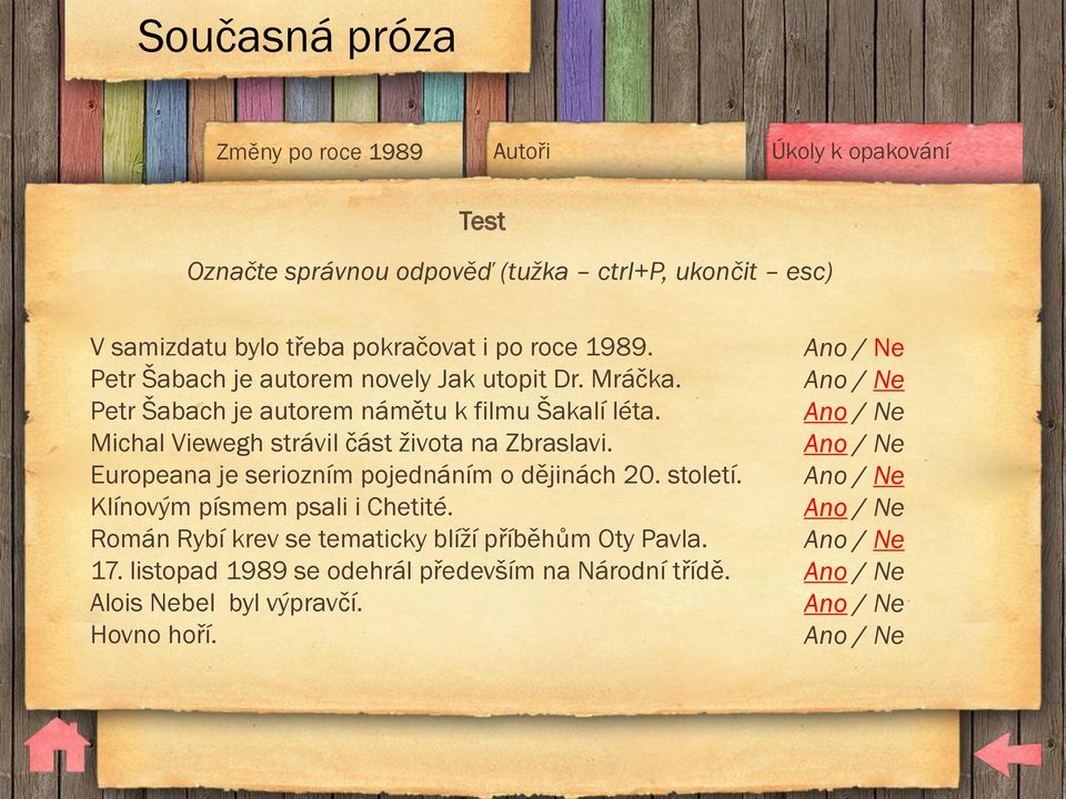 Michal Viewegh strávil část ţivota na Zbraslavi. Europeana je seriozním pojednáním o dějinách 20. století.