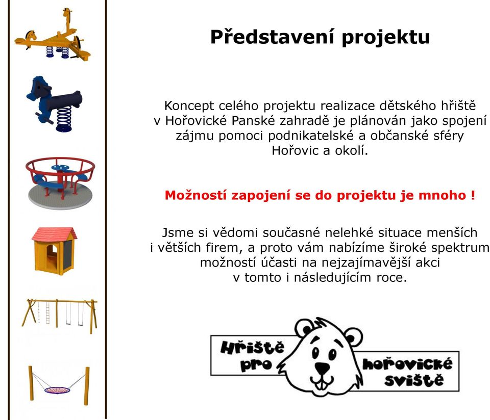 Možností zapojení se do projektu je mnoho!