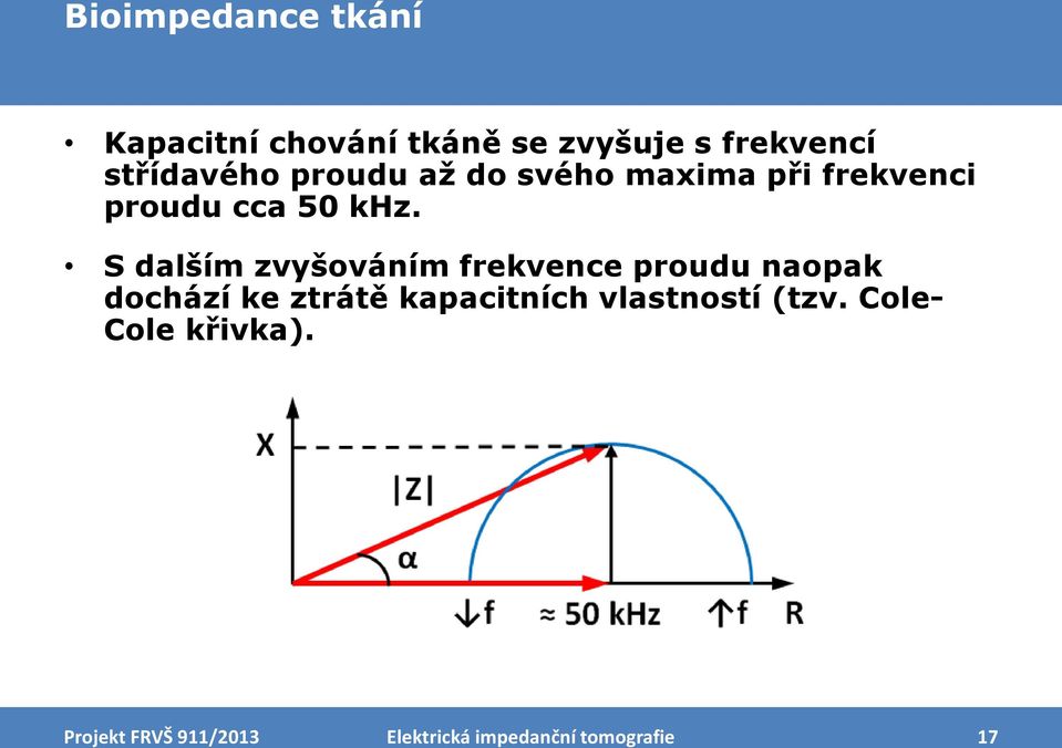 S dalším zvyšováním frekvence proudu naopak dochází ke ztrátě kapacitních