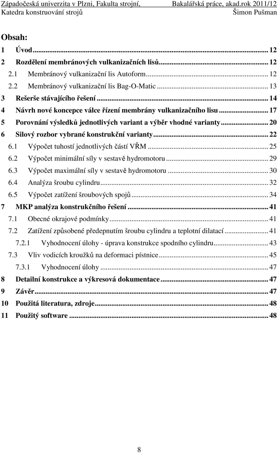 BAKALÁŘSKÁ PRÁCE ZÁPADOČESKÁ UNIVERZITA V PLZNI FAKULTA STROJNÍ - PDF  Stažení zdarma