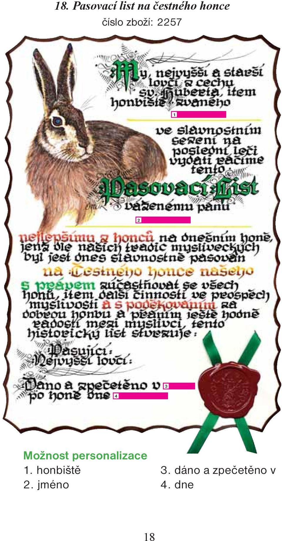 zboží: 57 4. honbiště.