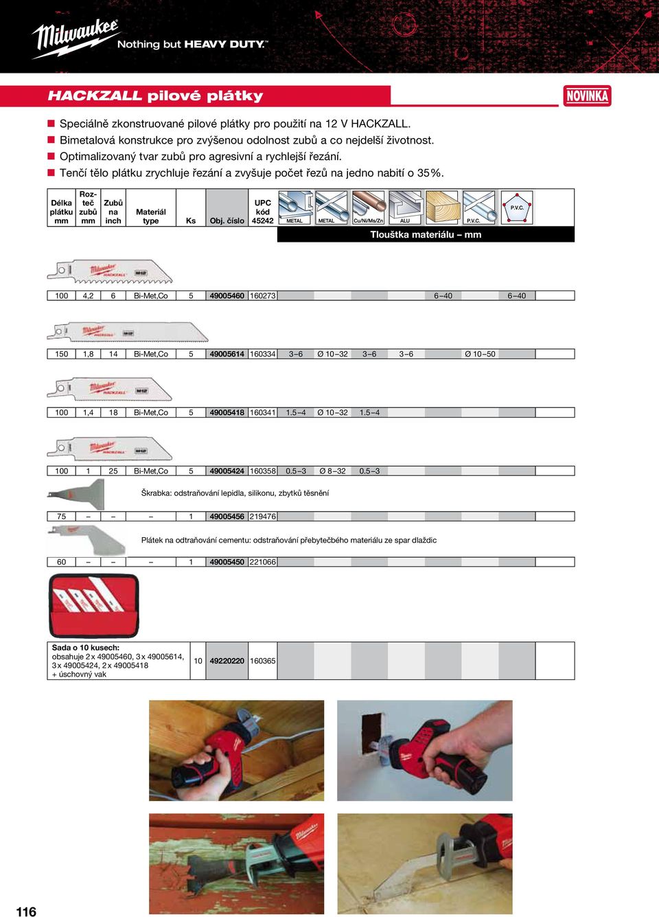 Materiál type Tlouštka materiálu 100 4,2 6 Bi-Met,Co 5 49005460 160273 6 40 6 40 150 1,8 14 Bi-Met,Co 5 49005614 160334 3 6 Ø 10 32 3 6 3 6 Ø 10 50 100 1,4 18 Bi-Met,Co 5 49005418 160341 1.