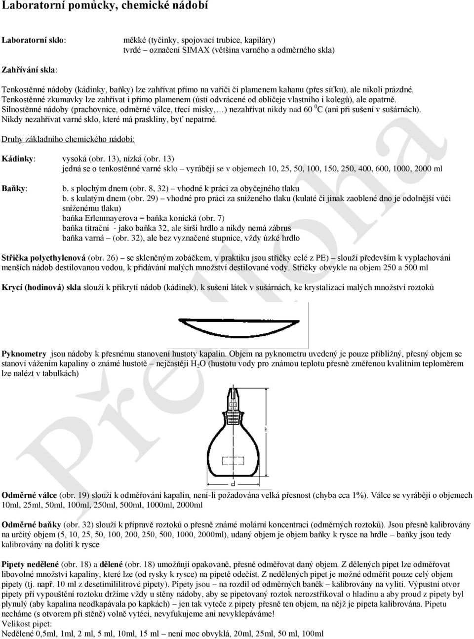 Laboratorní pomůcky, chemické nádobí - PDF Stažení zdarma