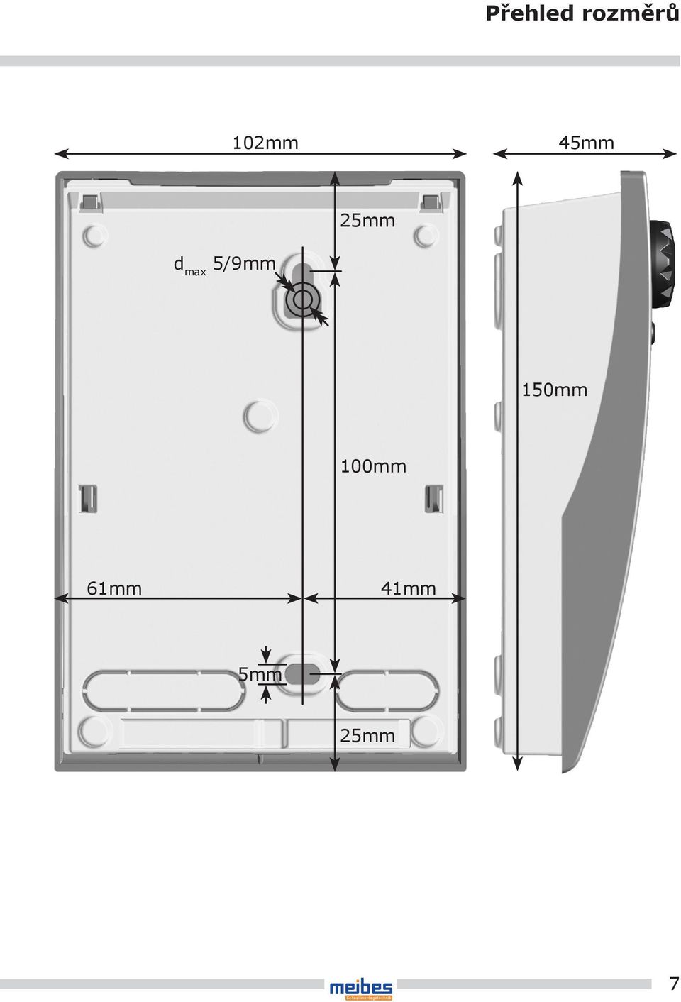 max 5/9mm 150mm