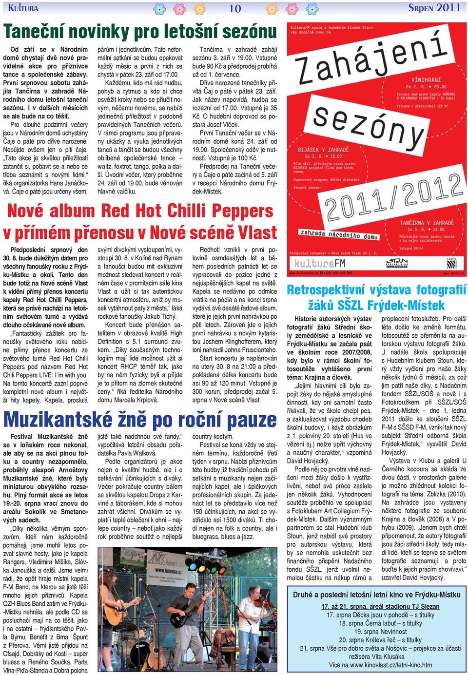 Pro dlouhé podzimní večery jsou v Národním domě uchystány Čaje o páté pro dříve narozené. Nepůjde ovšem jen o pití čaje.