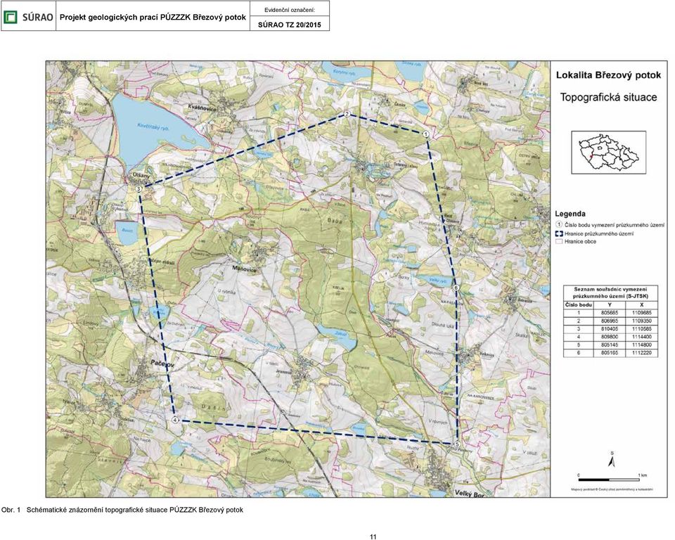 topografické