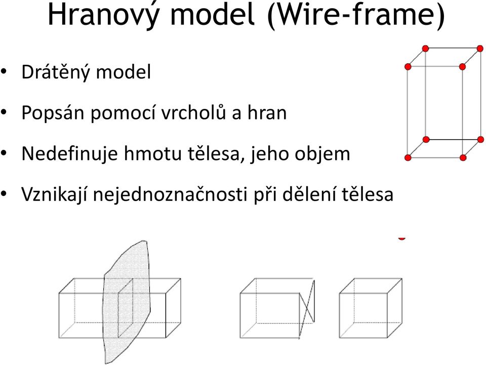 Nedefinuje hmotu tělesa, jeho objem