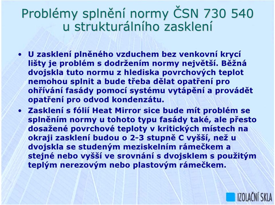 odvod kondenzátu.