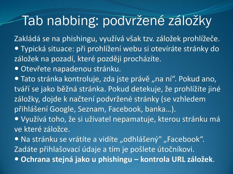 Tato stránka kontroluje, zda jste právě na ní. Pokud ano, tváří se jako běžná stránka.