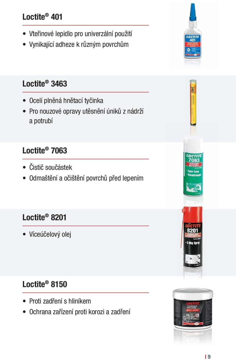 potrubí Loctite 7063 Čistič součástek Odmaštění a očištění povrchů před lepením Loctite