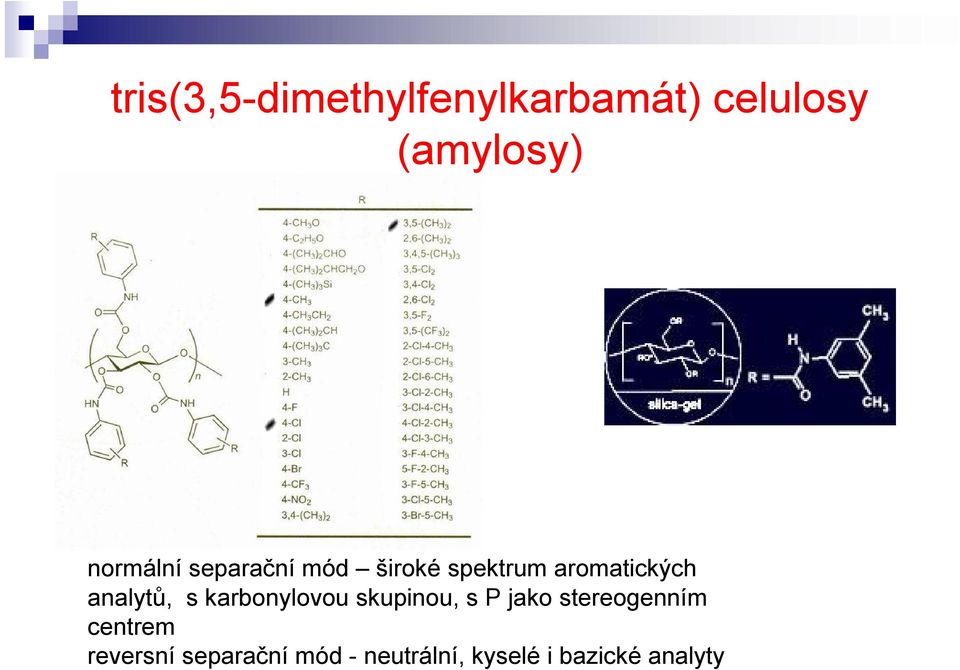 analytů, s karbonylovou skupinou, s P jako stereogenním