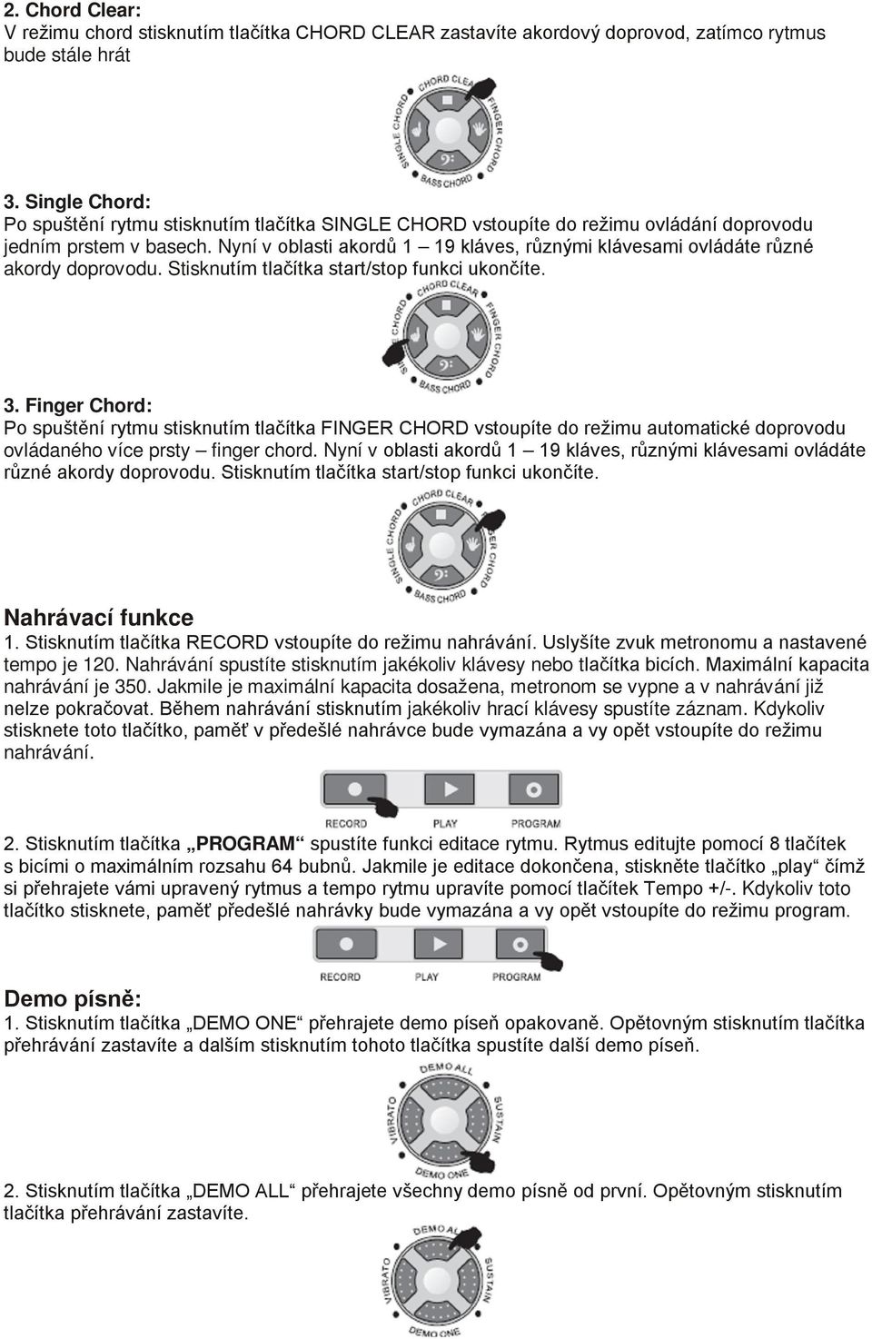 Fox elektronické klávesy NÁVOD K POUŽITÍ - PDF Stažení zdarma