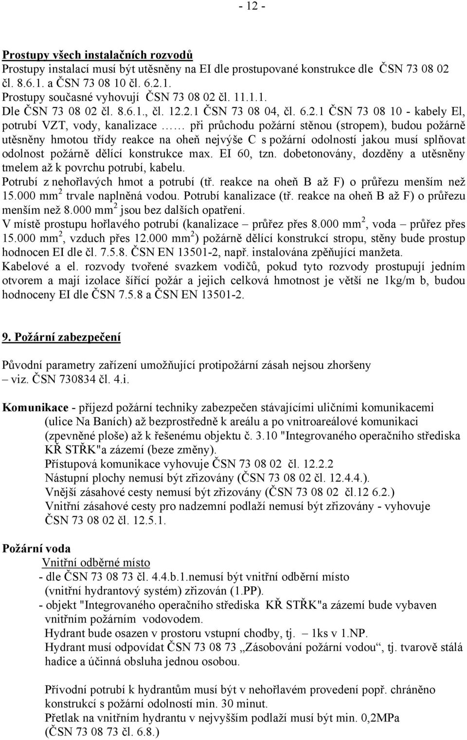 čl. 8.6.1., čl. 12.