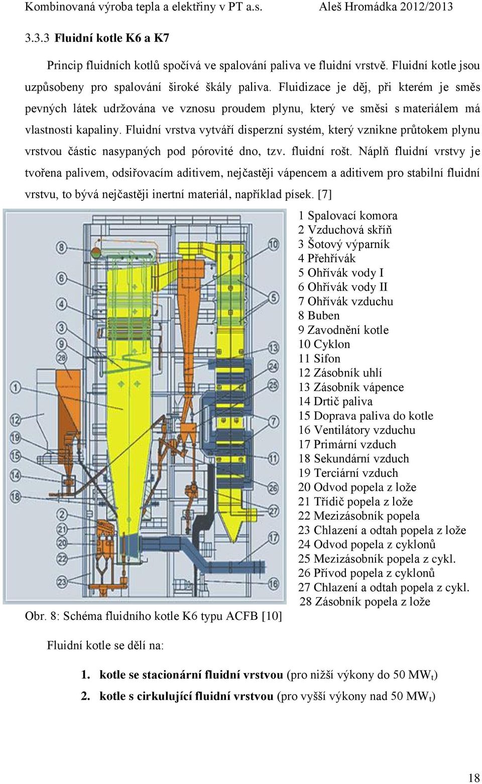 Fluidní vrstva vytváří disperzní systém, který vznikne průtokem plynu vrstvou částic nasypaných pod pórovité dno, tzv. fluidní rošt.