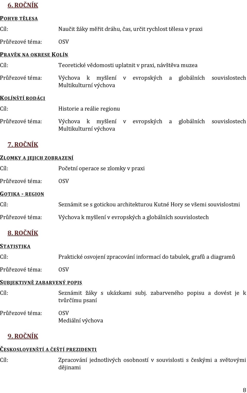 souvislostech Multikulturní výchova 7.