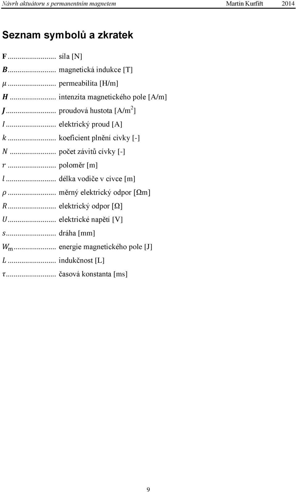 .. koeficient plnění cívky [-]... počet závitů cívky [-]... poloměr [m]... délka vodiče v cívce [m].