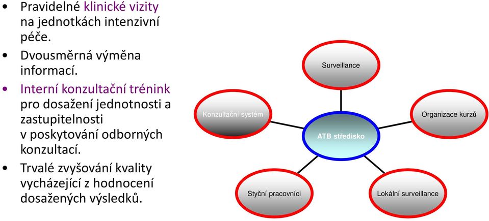 odborných konzultací. Trvalé zvyšování kvality vycházející z hodnocení dosažených výsledků.