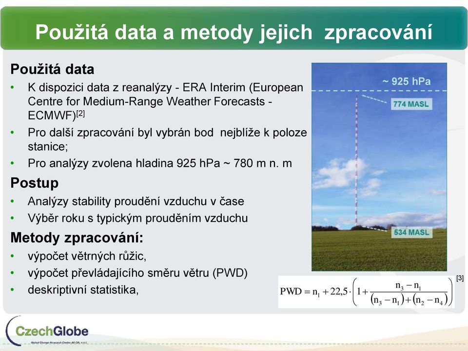 ~ 780 m n.