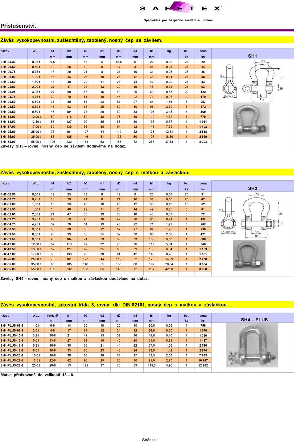 50 1,50 t 18 40 29 11 28 14 42 0,22 25 43 SH1-02.00 2,00 t 21 47 33 13 30 16 48 0,33 25 63 SH1-03.25 3,25 t 27 59 43 16 42 20 60 0,65 20 122 SH1-04.75 4,75 t 32 70 51 19 48 22 71 0,97 10 179 SH1-06.