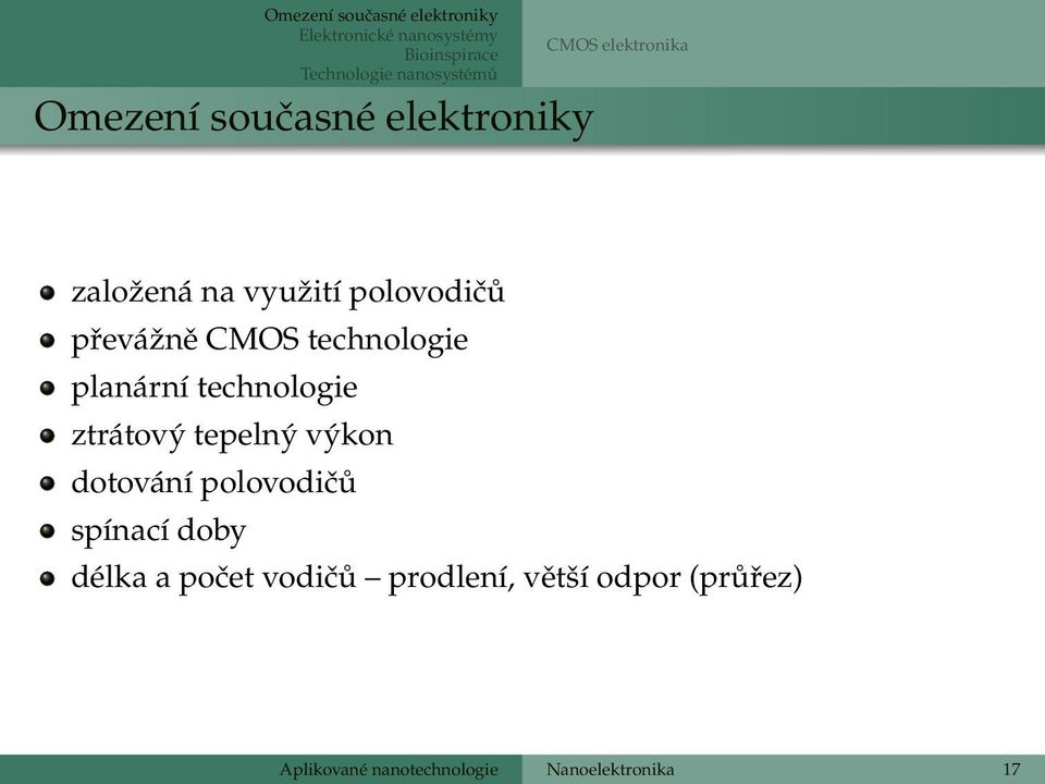 technologie planární technologie ztrátový tepelný výkon dotování polovodičů spínací doby
