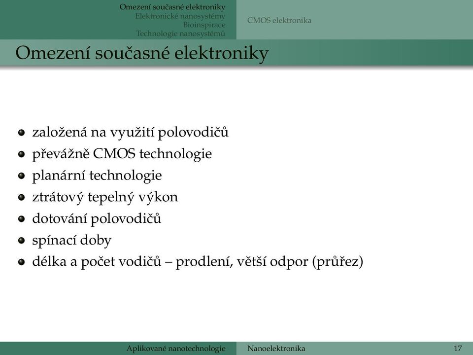 technologie planární technologie ztrátový tepelný výkon dotování polovodičů spínací doby