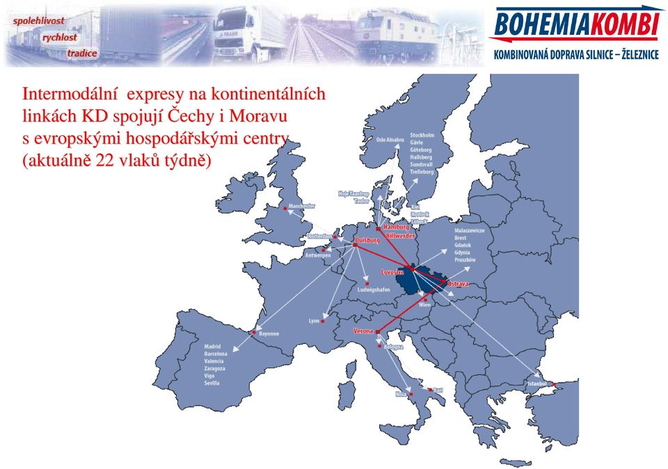 evropskými hospodářsk skými centry