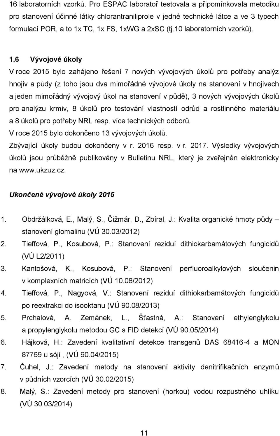 10 laboratorních vzorků). 1.