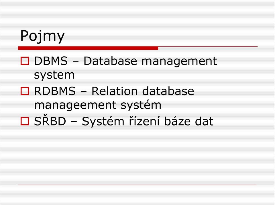 Relation database