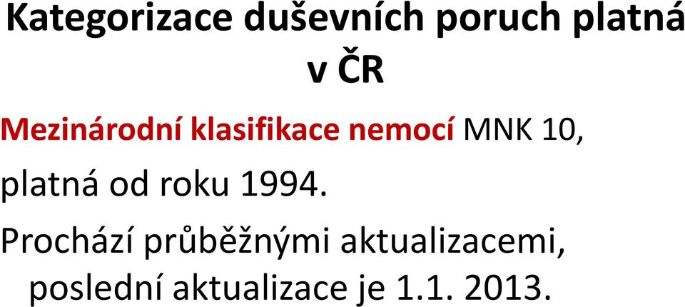 platná od roku 1994.