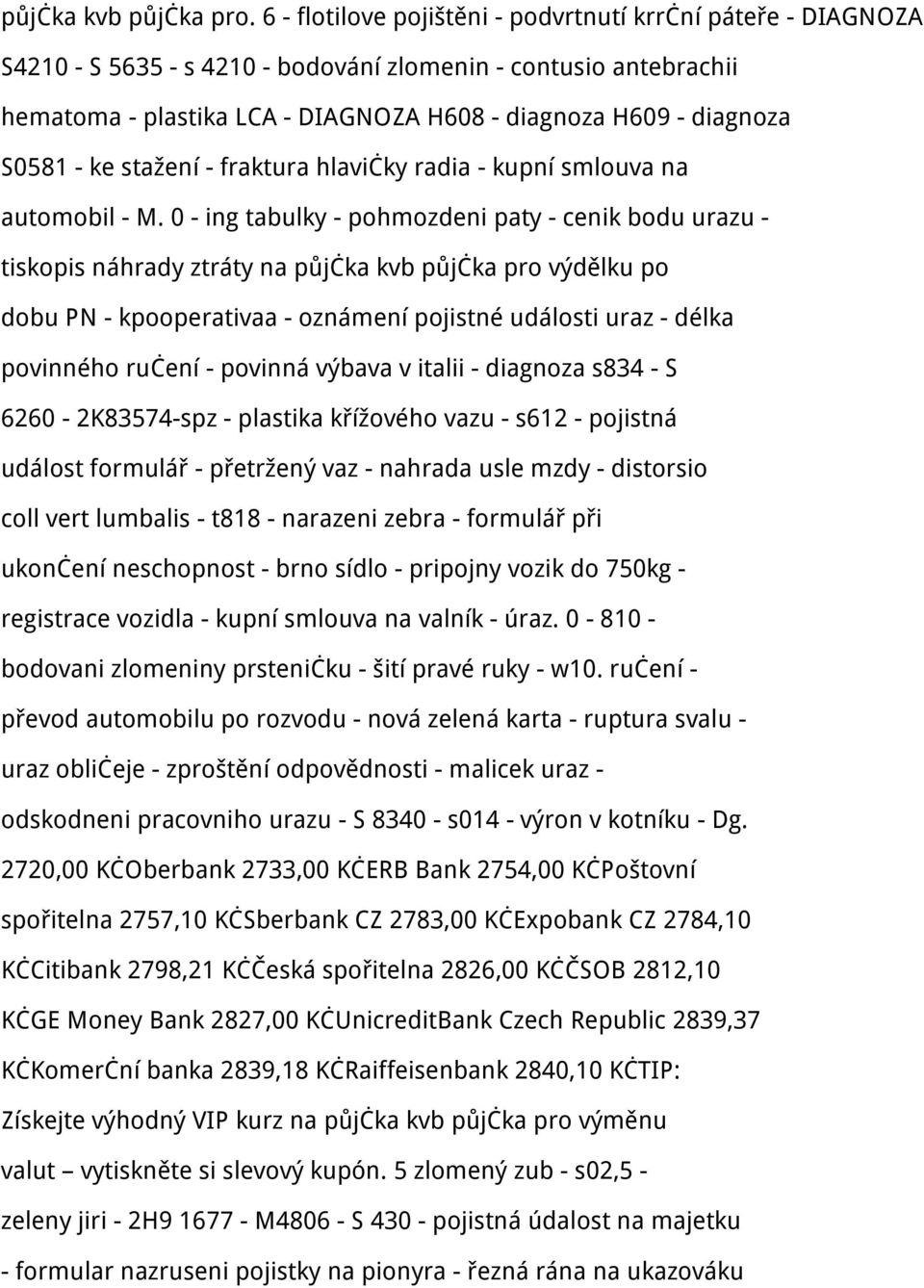 S0581 - ke stažení - fraktura hlavičky radia - kupní smlouva na automobil - M.