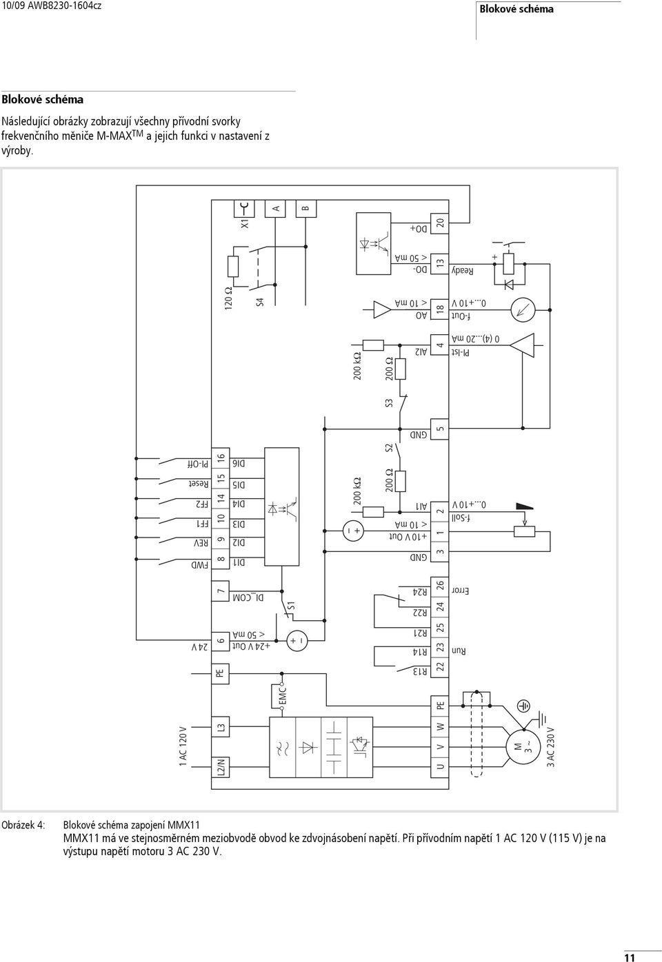 ..+1 V < 1 ma 7 8 9 1 14 15 16 S4 18 R13 R14 R21 R22 R24 < 1 ma +1 V Out AI1 GND DI_COM DI1 DI2 DI3 DI4 DI5 DI6 FWD REV FF1 FF2 Reset PI-Off S1 2 O S2 S3 2 O 24 V 6 12 O < 5 ma +24