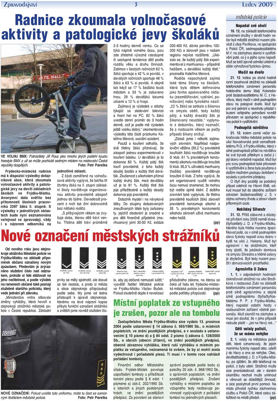 Foto: Petr Pavelka Frýdecko-místecká radnice má k dispozici výsledky dotazníkové akce, která zkoumala volnočasové aktivity a patologické jevy na devíti základních školách ve Frýdku-Místku.