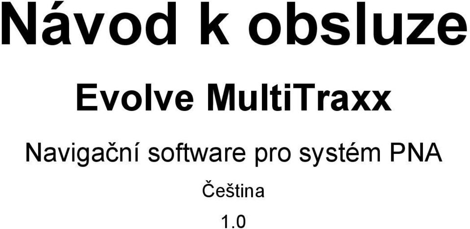 Navigační software