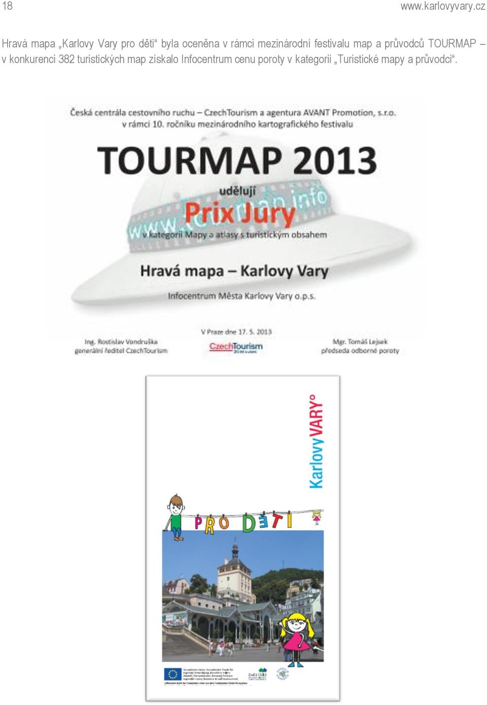 mezinárodní festivalu map a průvodců TOURMAP v