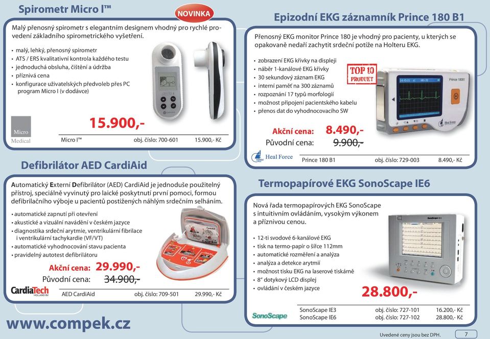 dodávce) Micro Medical Micro I obj. číslo: 700-601 15.