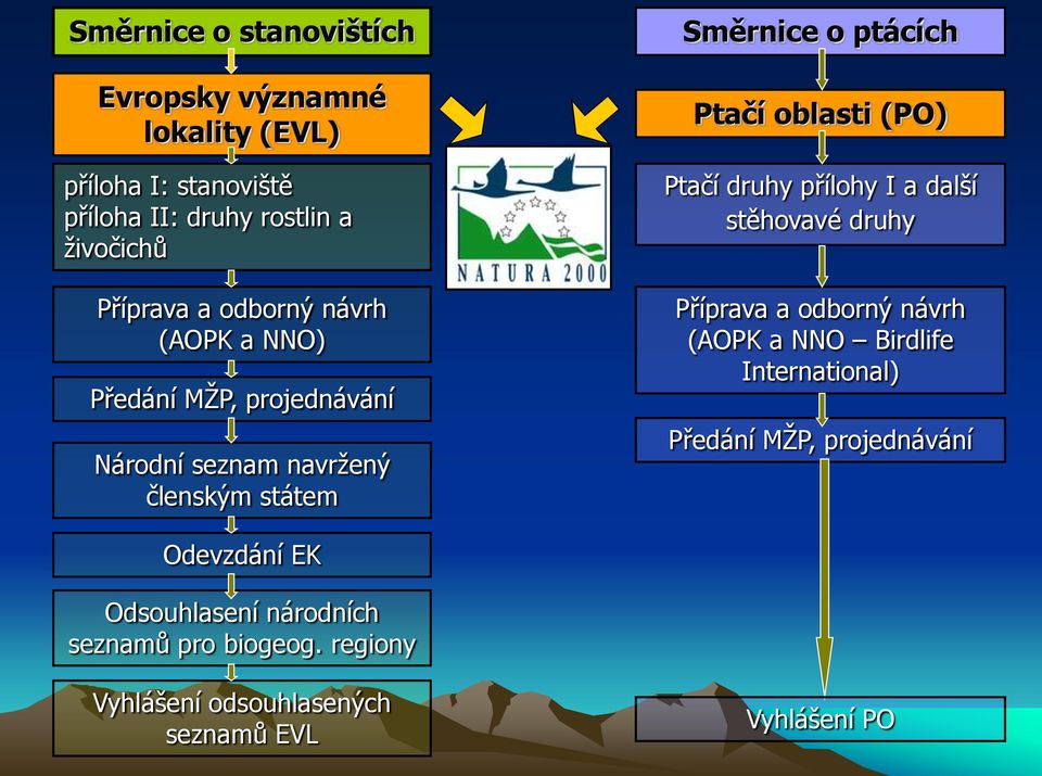 oblasti (PO) Ptačí druhy přílohy I a další stěhovavé druhy Příprava a odborný návrh (AOPK a NNO Birdlife International)