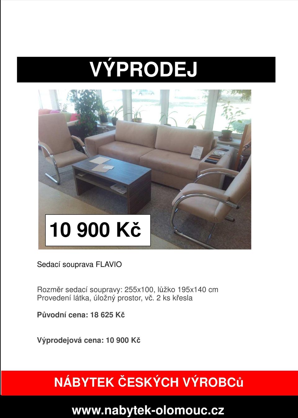 Provedení látka, úložný prostor, vč.