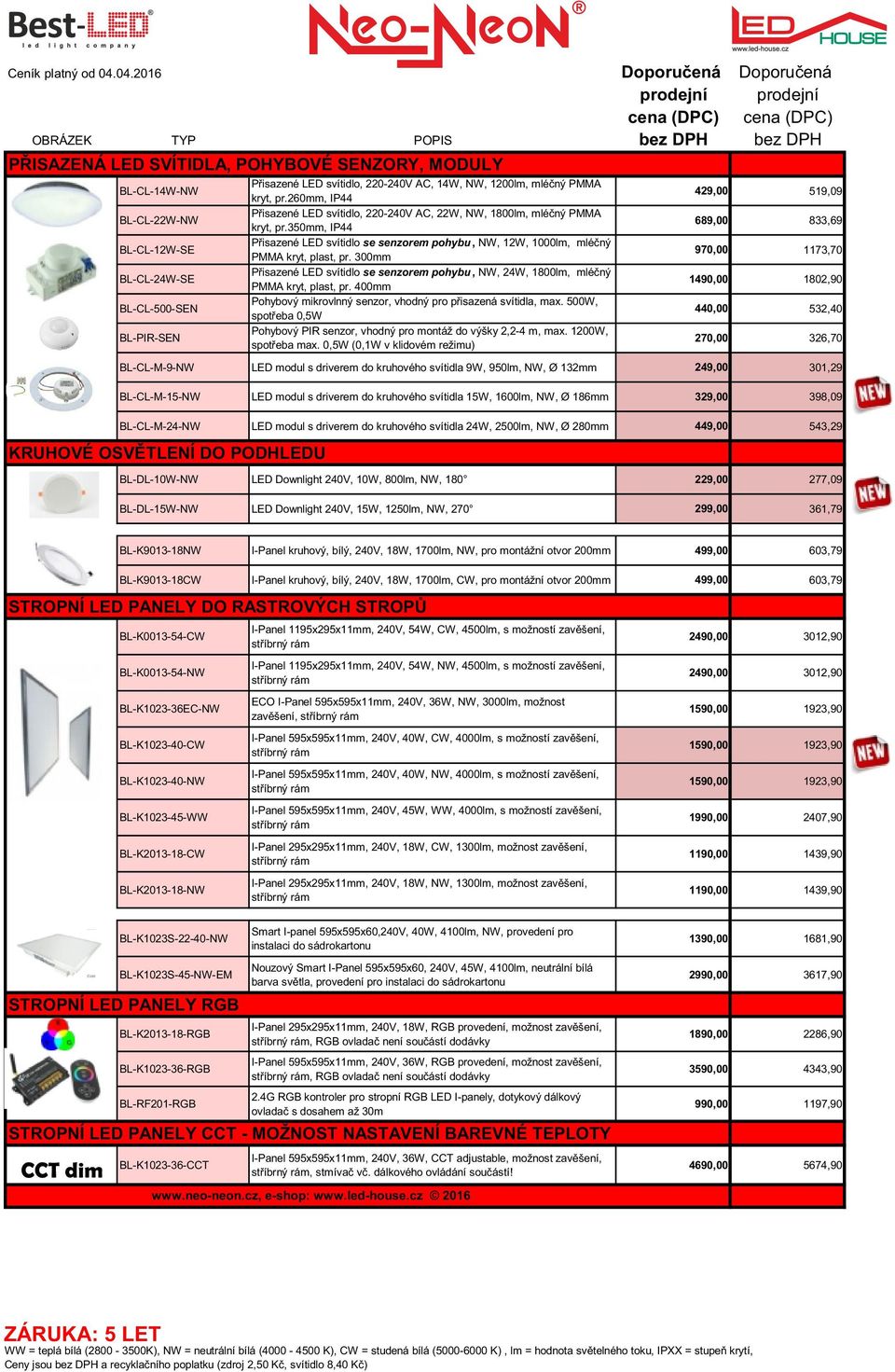 300mm Přisazené LED svítidlo se senzorem pohybu, NW, 24W, 1800lm, mléčný PMMA kryt, plast, pr. 400mm Pohybový mikrovlnný senzor, vhodný pro přisazená svítidla, max.