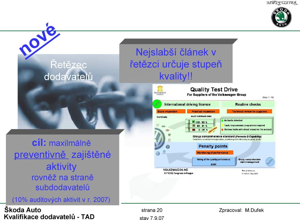 ! cíl: maxilmálně preventivně zajištěné aktivity